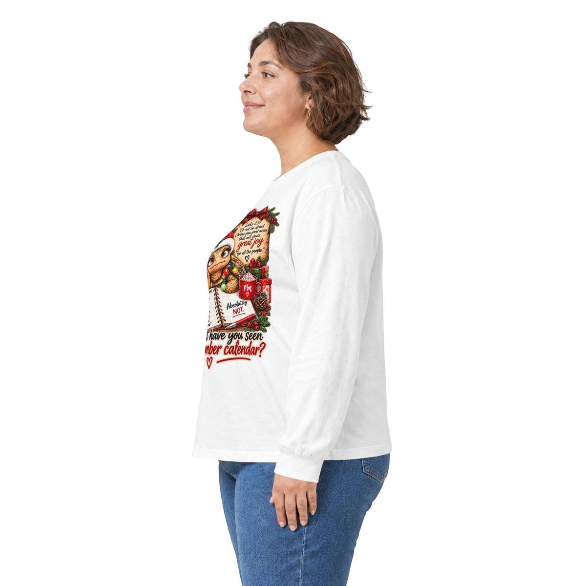 Christian Christmas Shirt | Luke 2:10 Faithfully Sarcastic Turtle Tee