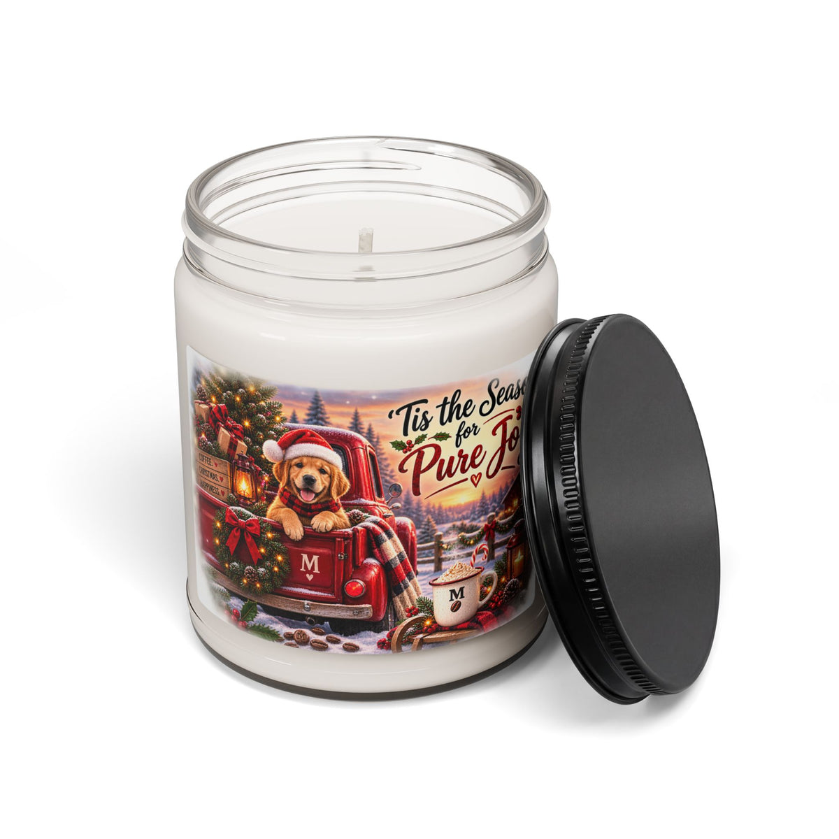 Holiday Soy Candle - 'Tis the Season for Pure Joy (9oz)