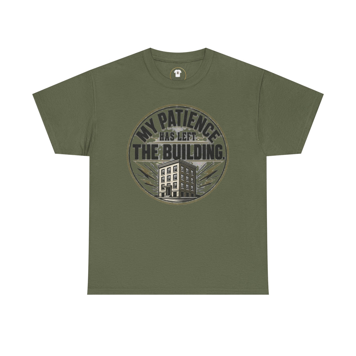T-Shirt — “My Patience Has Left The Building” Vintage Graphic Tee