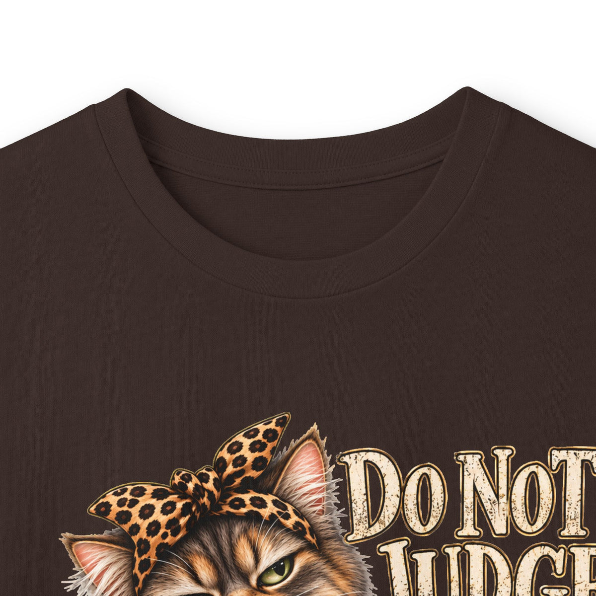Do Not Judge Funny Cat Long Sleeve Tee