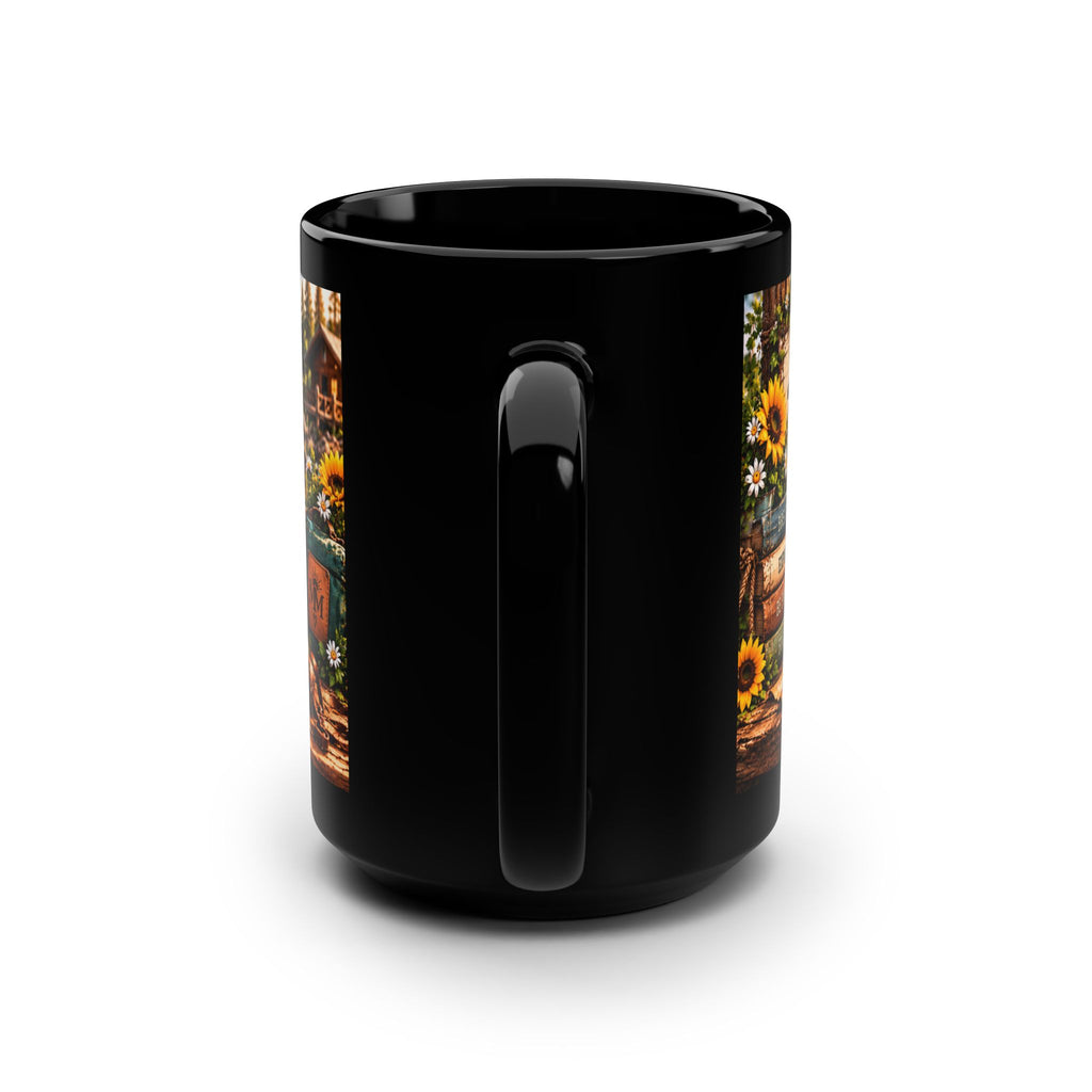 Be Still and Know Capy Black Mug, 15oz