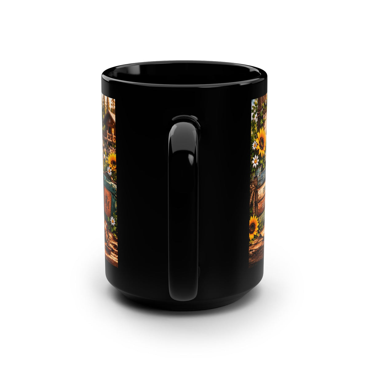 Be Still and Know Capy Black Mug, 15oz