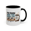 "Not My Problem" Funny Coffee Mug — Sassy Quote Accent Mug (11oz/15oz)