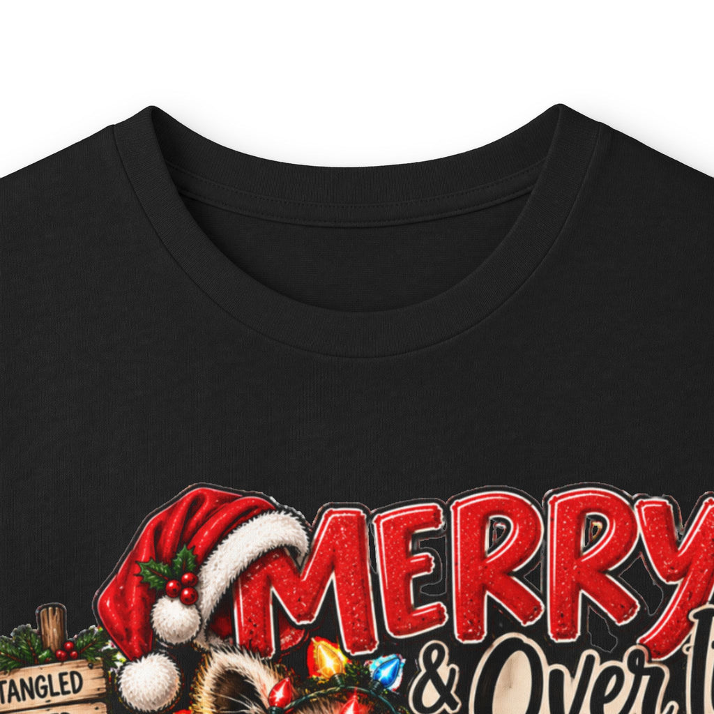 Merry Raccoon Christmas Long Sleeve Tee