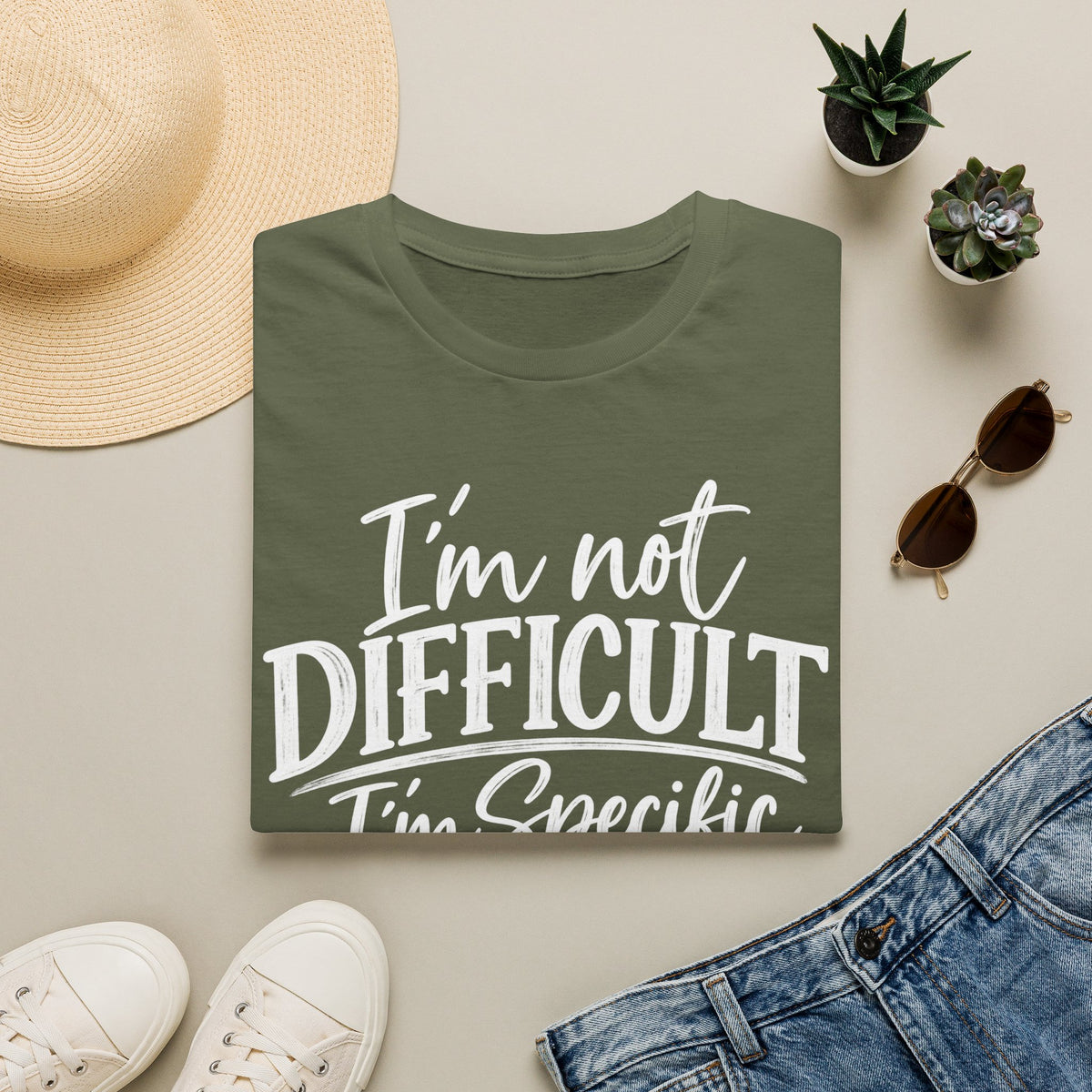 I’m Not Difficult I’m Specific T-Shirt – Funny Sarcastic Graphic Tee