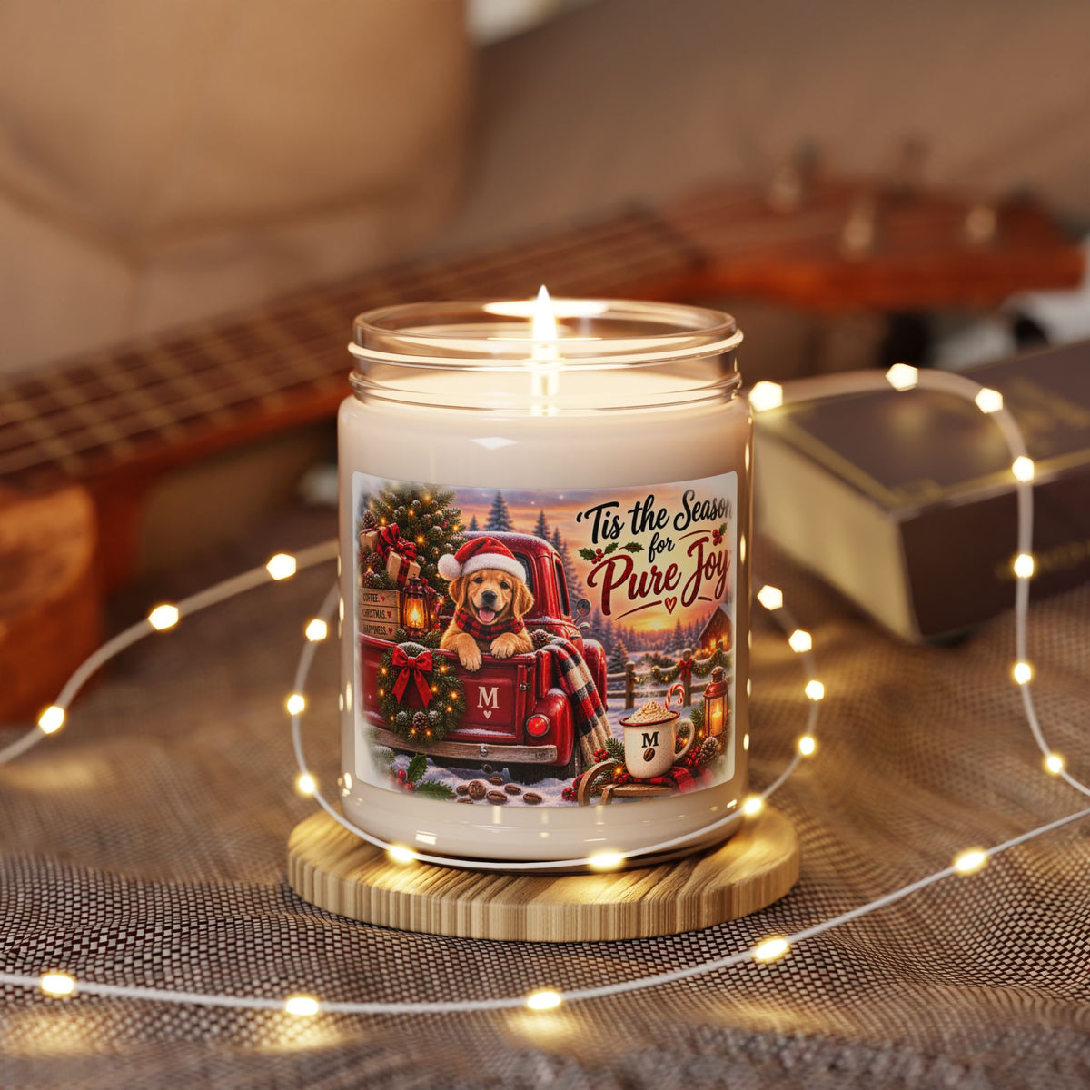 Holiday Soy Candle - 'Tis the Season for Pure Joy (9oz)