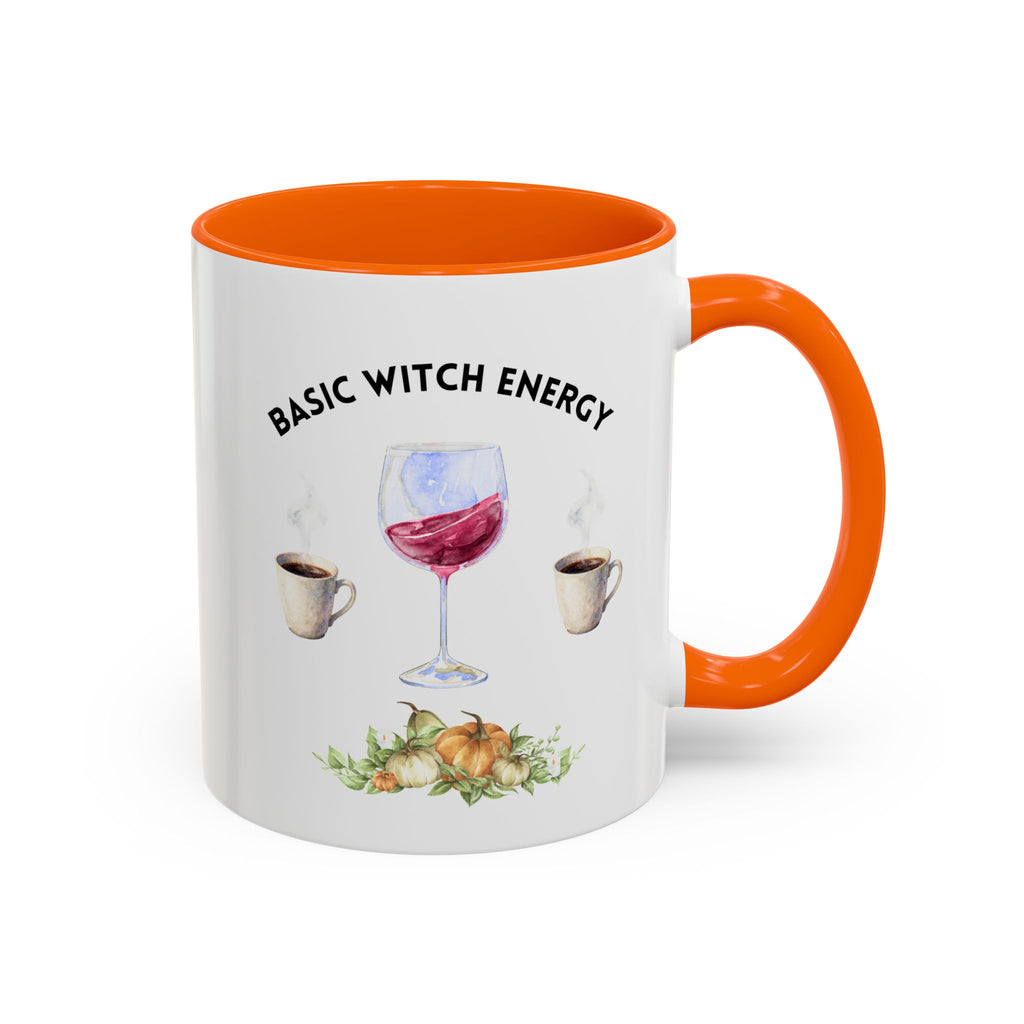 Basic Witch Energy Coffee Mug — Halloween Wine & Coffee Gift (11/15oz)