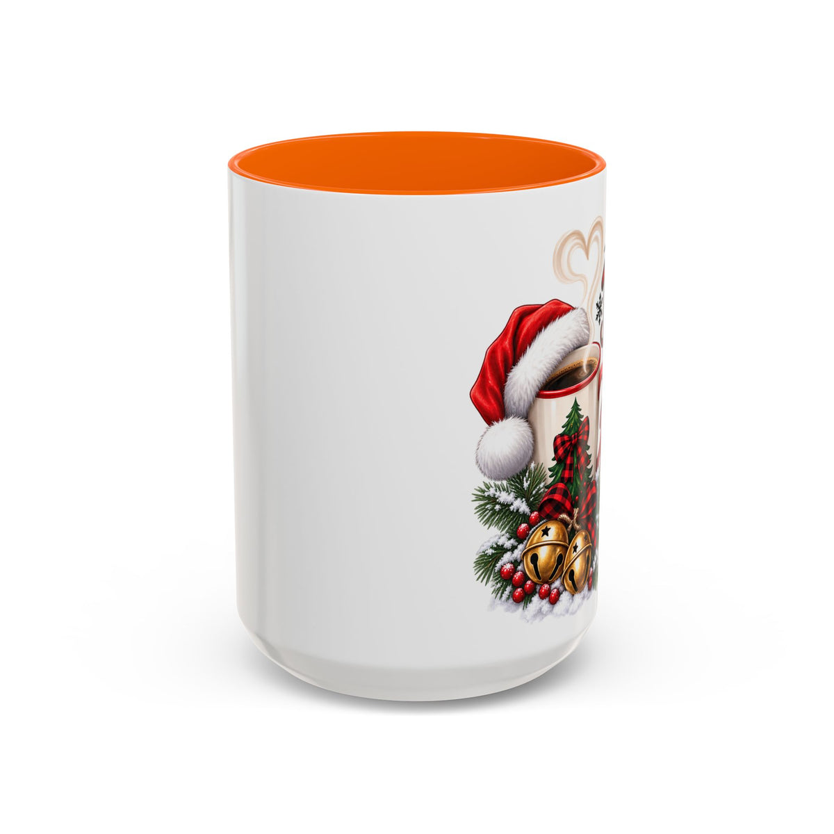 Christmas Coffee Mug – “My Bells Don’t Jingle Without Coffee” Accent Mug (11/15oz)