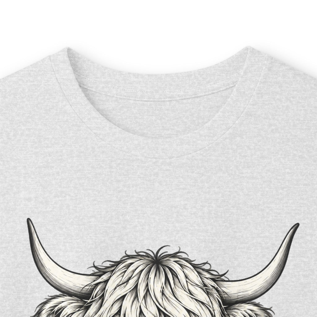 Just a Little Moody Highland Cow Long Sleeve Tee