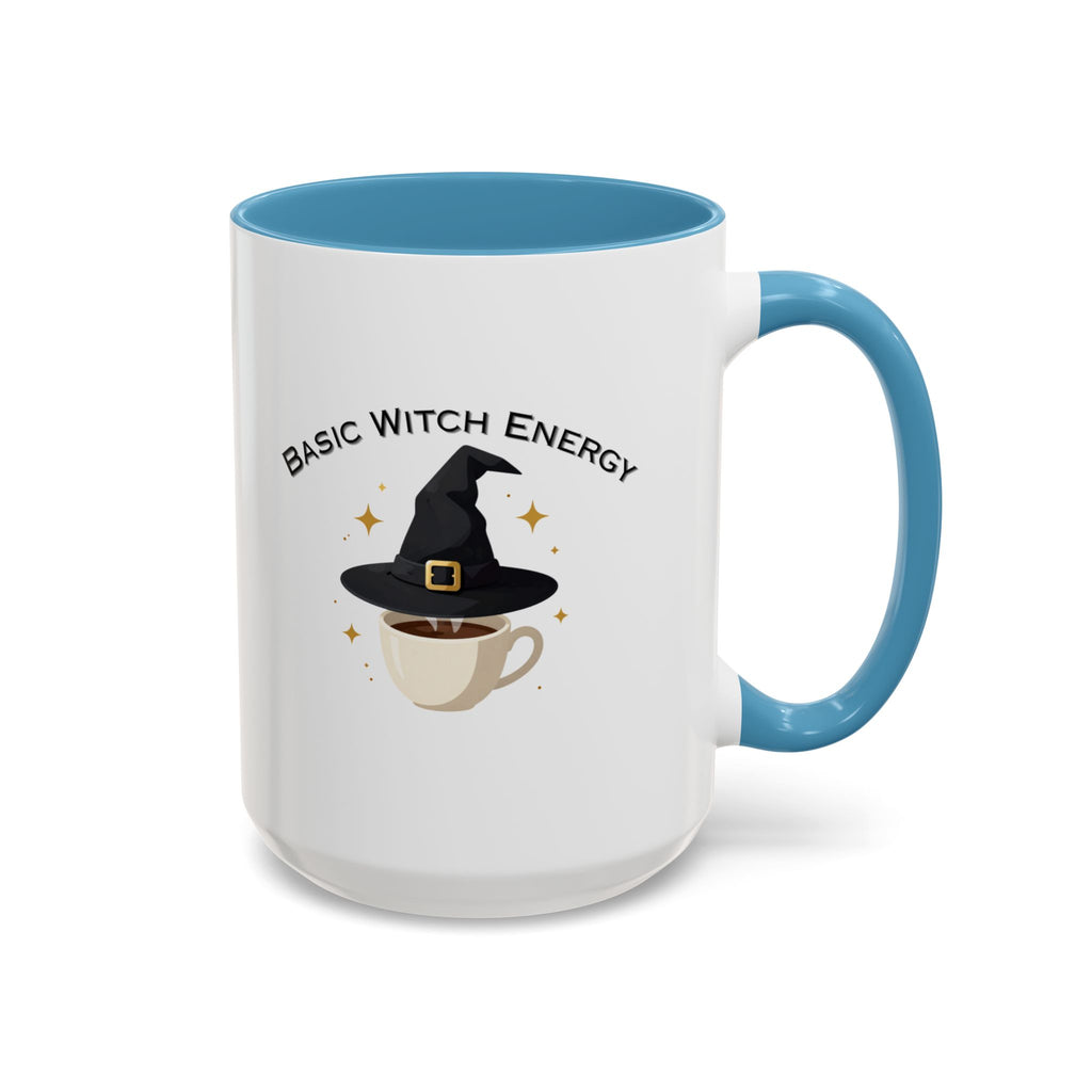 Basic Witch Energy Coffee Mug – Cute Halloween Witch Hat Tea Cup Accent Mug (11/15oz)