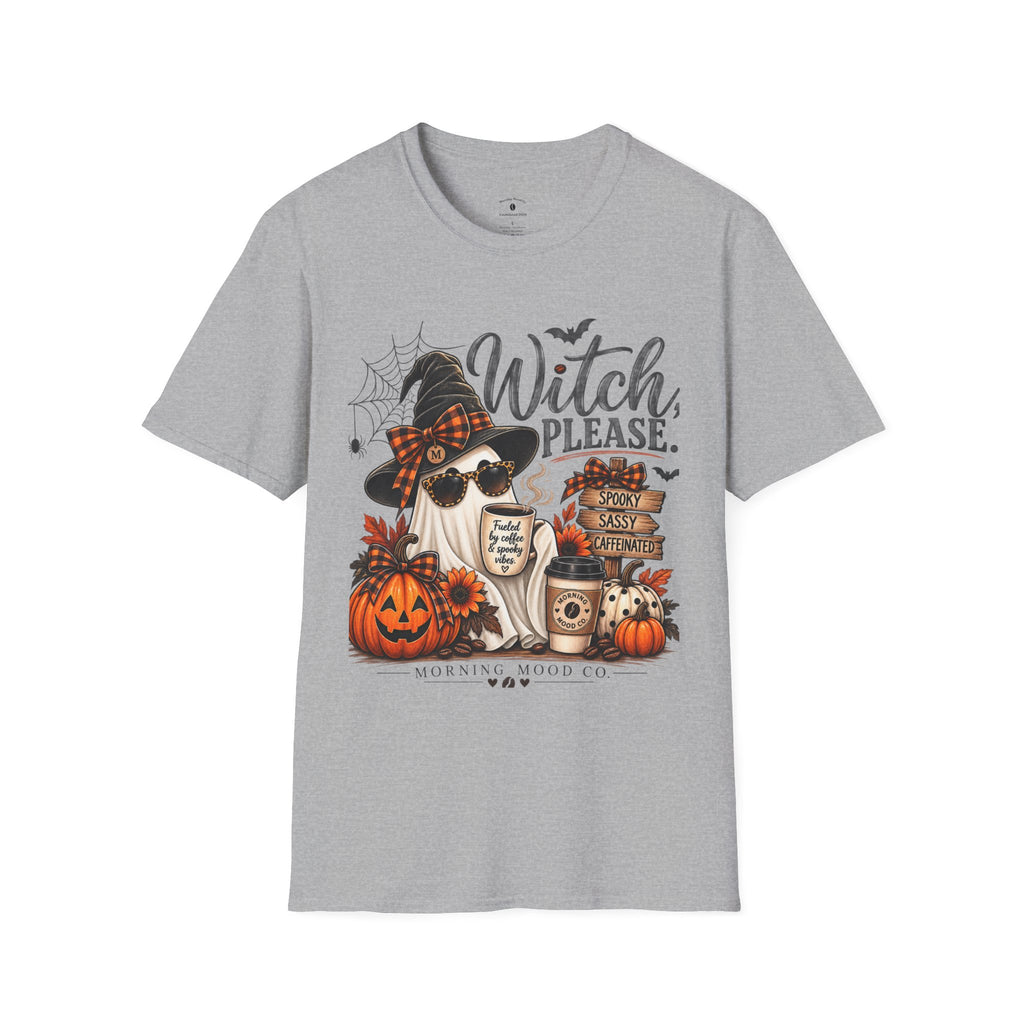 Witch Please Halloween T-Shirt — Cute Witch Cat Pumpkin Graphic Tee