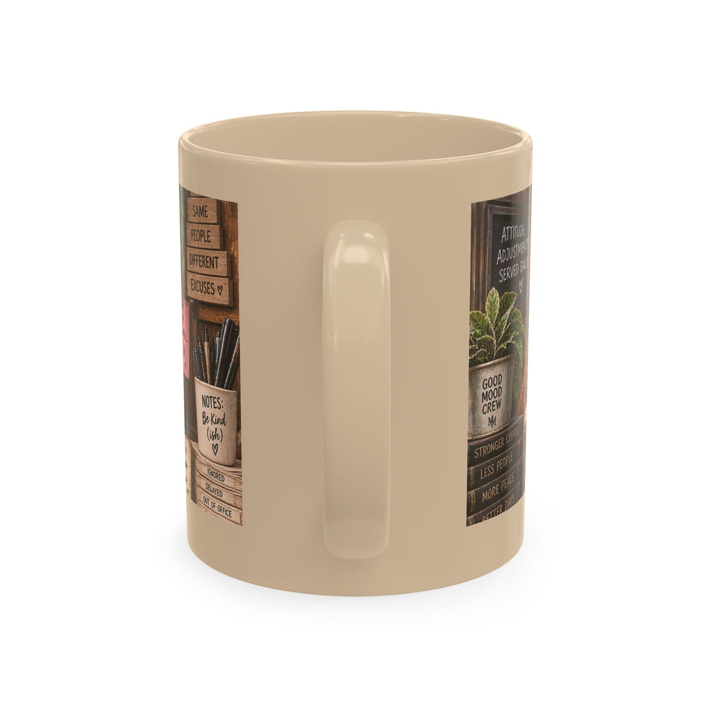 Funny Morning Customer Service Coffee Mug – 'Please Take a Number' Ceramic Cup