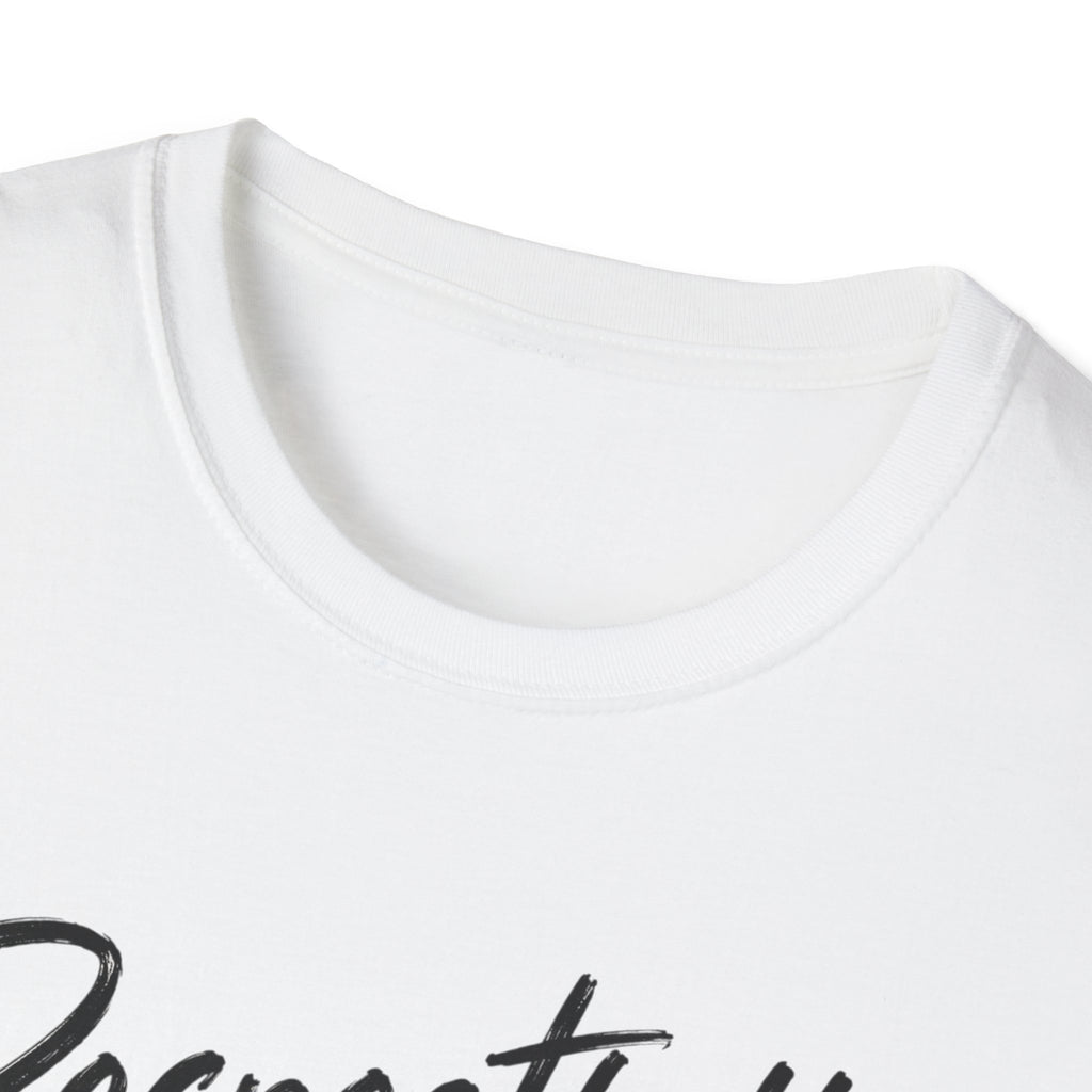 Respectfully No. T-Shirt – Funny Sassy Graphic Tee with Script and Smiley