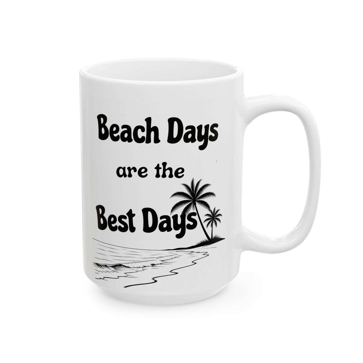 Best Days Beach & Ocean Dolphin Ceramic Mug
