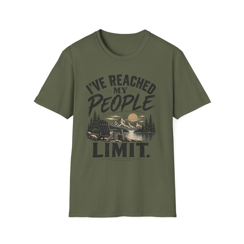 I've Reached My People Limit T-Shirt — Funny Introvert Camping Tee