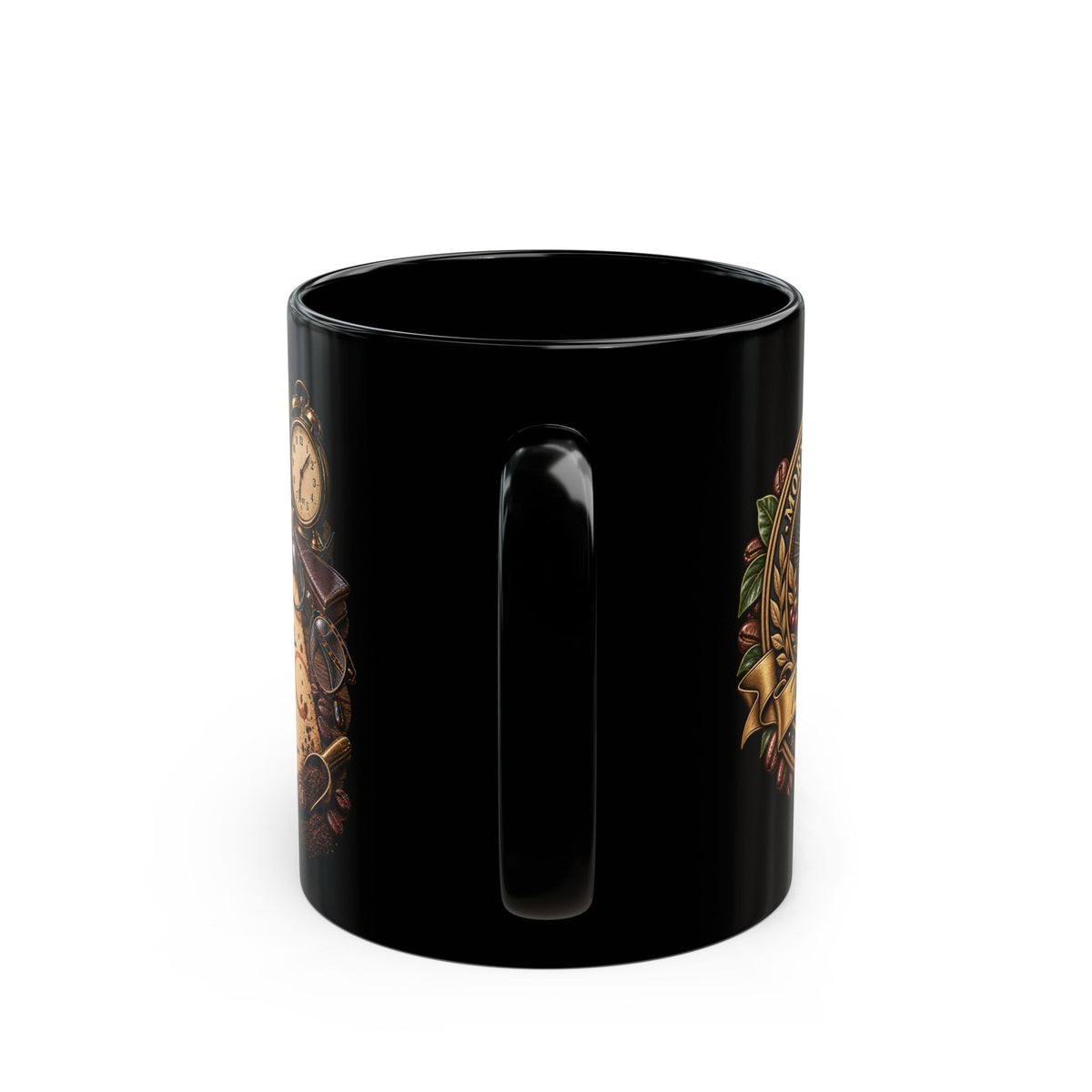 Black Coffee Mug - "I’m Not Responsible for What I Say Before Coffee" Vintage Coffee Lover Gift (11oz/15oz)