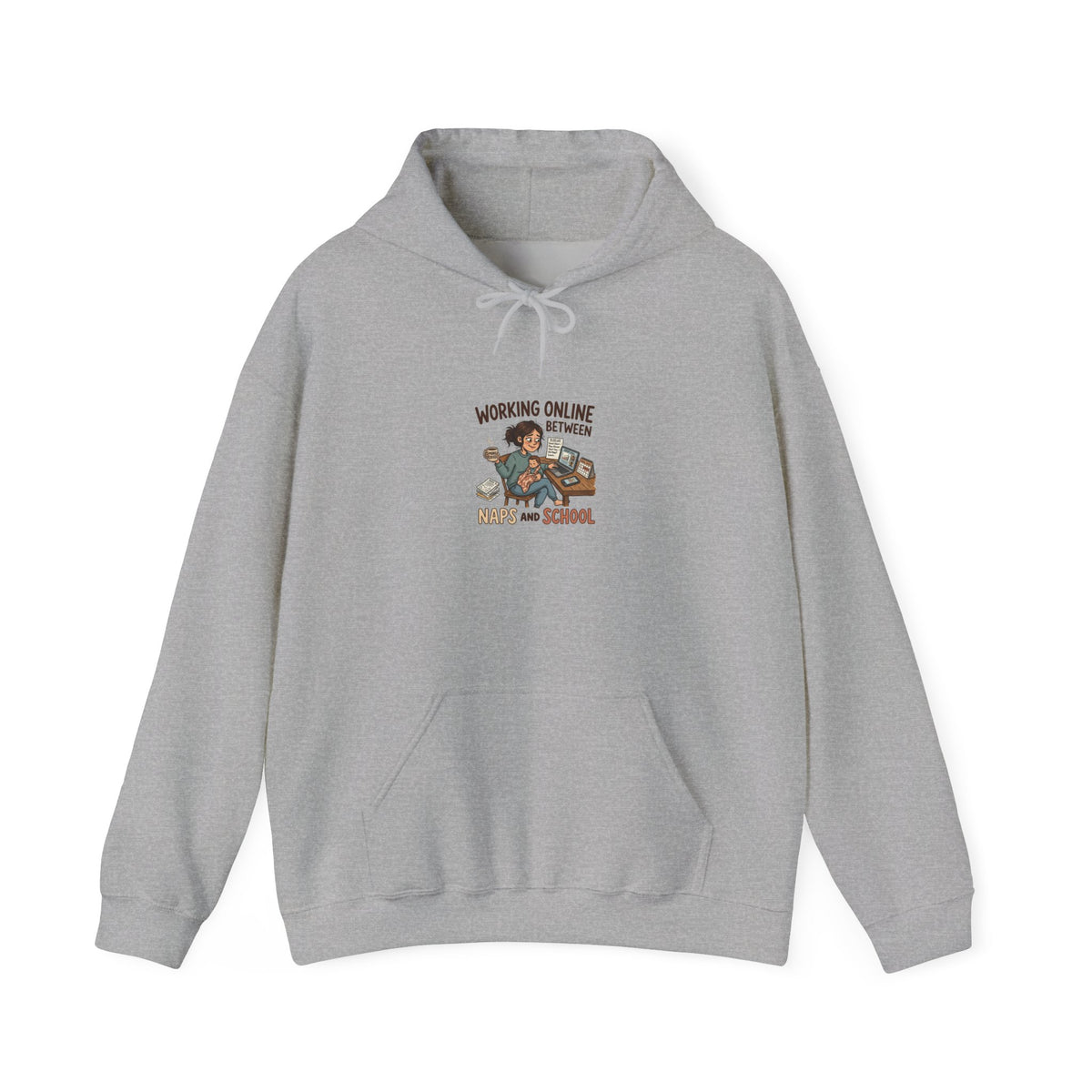 Working Online Means No School Hoodie — Funny Remote Work Student Sweatshirt