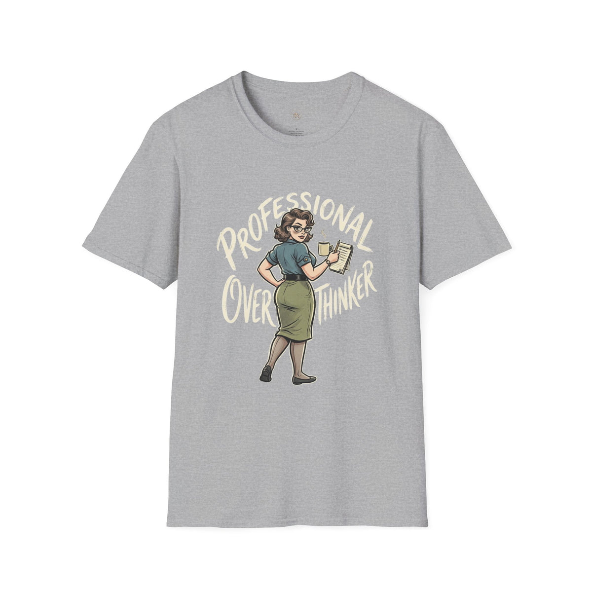 Professional Overthinker T-Shirt — Funny Vintage Coffee Lover Tee
