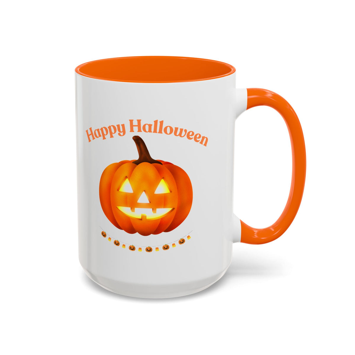 Happy Halloween Pumpkin Accent Coffee Mug (11/15oz)