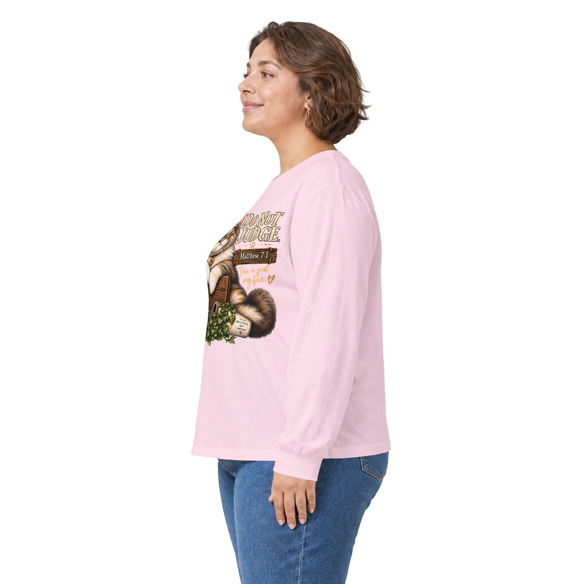 Do Not Judge Funny Cat Long Sleeve Tee