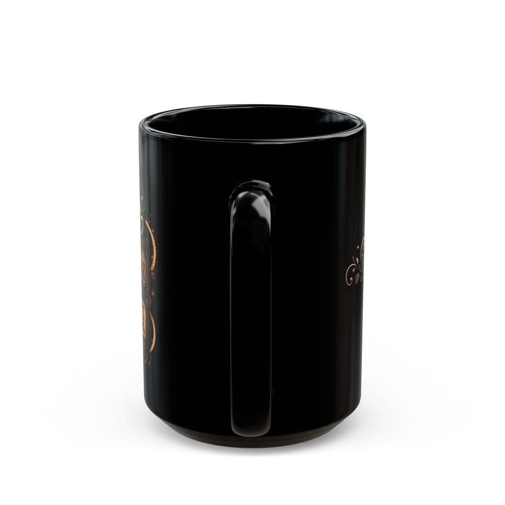 Coffee Mug — “I Like My Coffee How I Like My Mornings: Without People” Black Ceramic