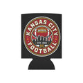 Kansas City Football Can Cooler – Retro KC Skyline Badge