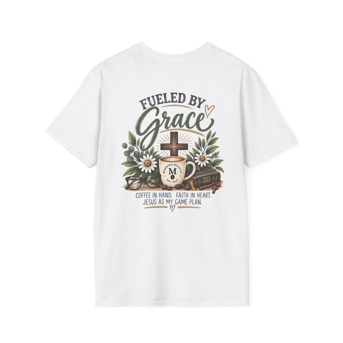 NM Sunrise Logo T‑Shirt — Minimal Monogram Tee