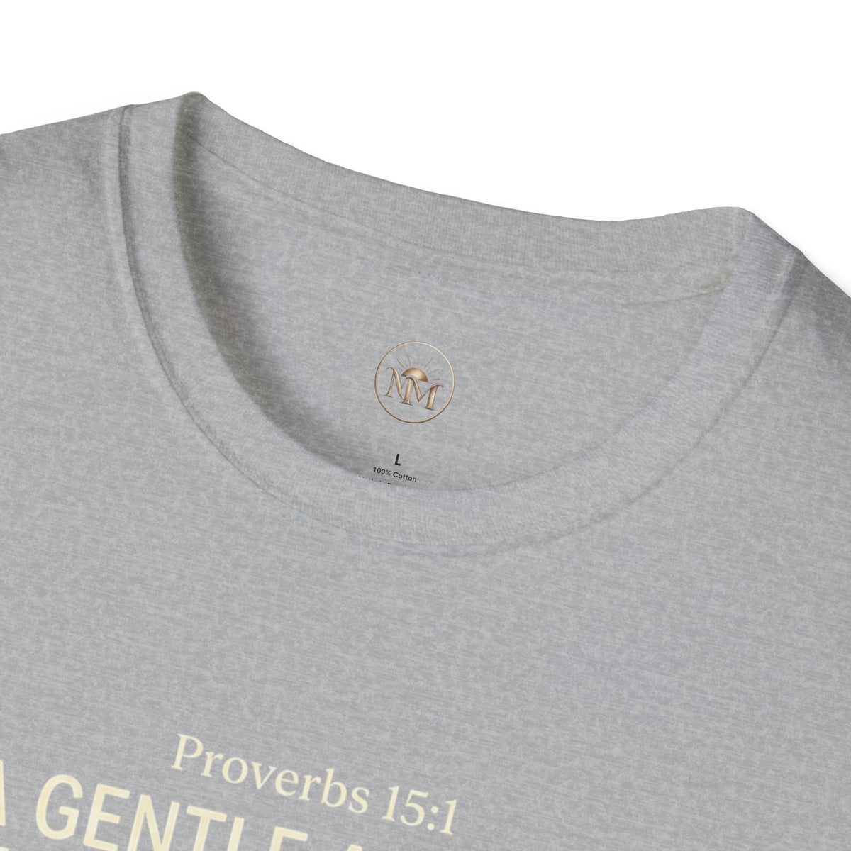 Highland Cow Proverbs 15:1 - "A Gentle Answer Turns Away Wrath" T-Shirt