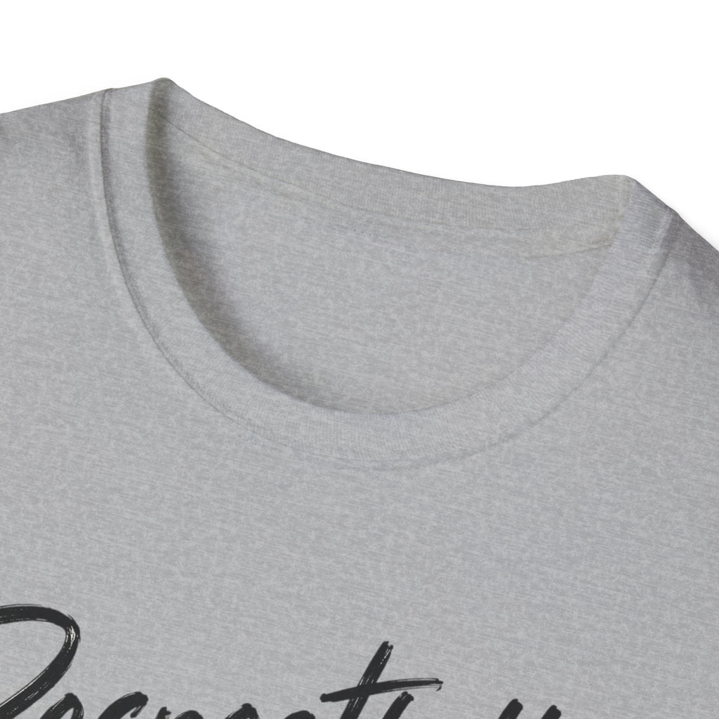 Respectfully No. T-Shirt – Funny Sassy Graphic Tee with Script and Smiley