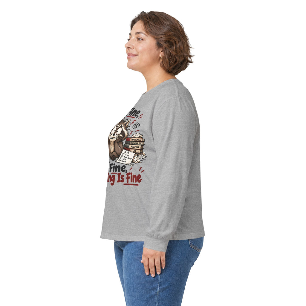 It’s Fine Raccoon Long Sleeve Tee