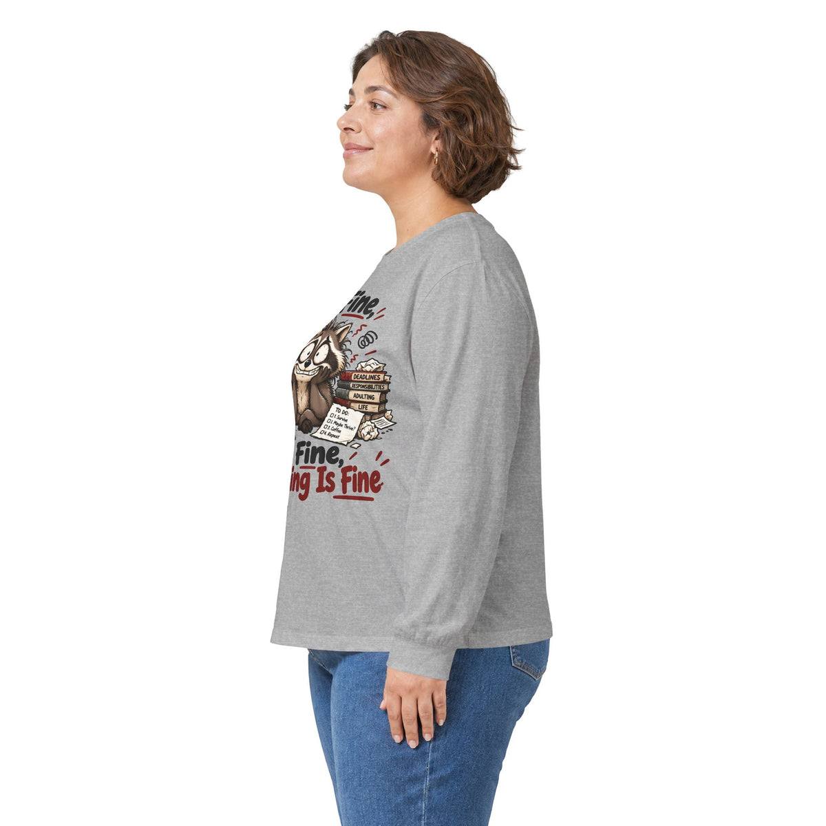 It’s Fine Raccoon Long Sleeve Tee