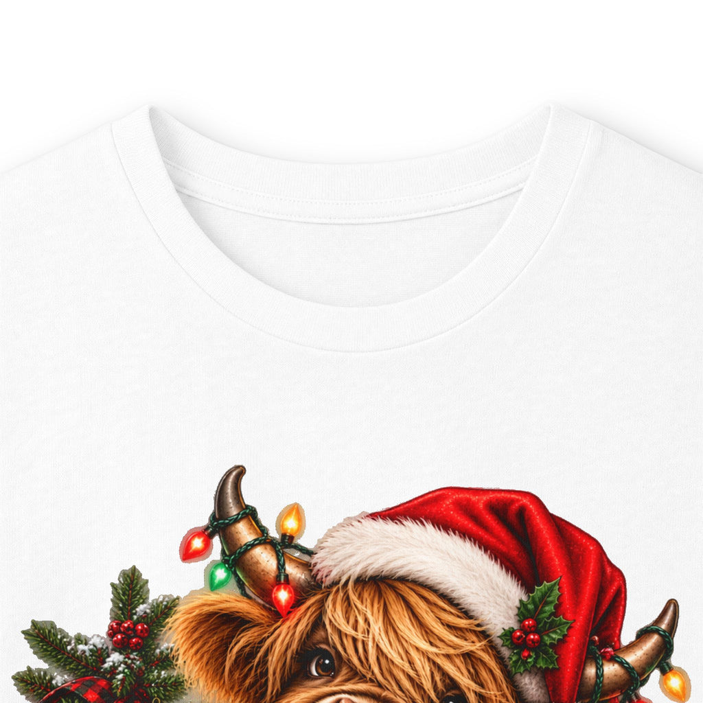 Christmas Cow Long Sleeve Tee — "Probably on the Naughty List" Holiday Shirt