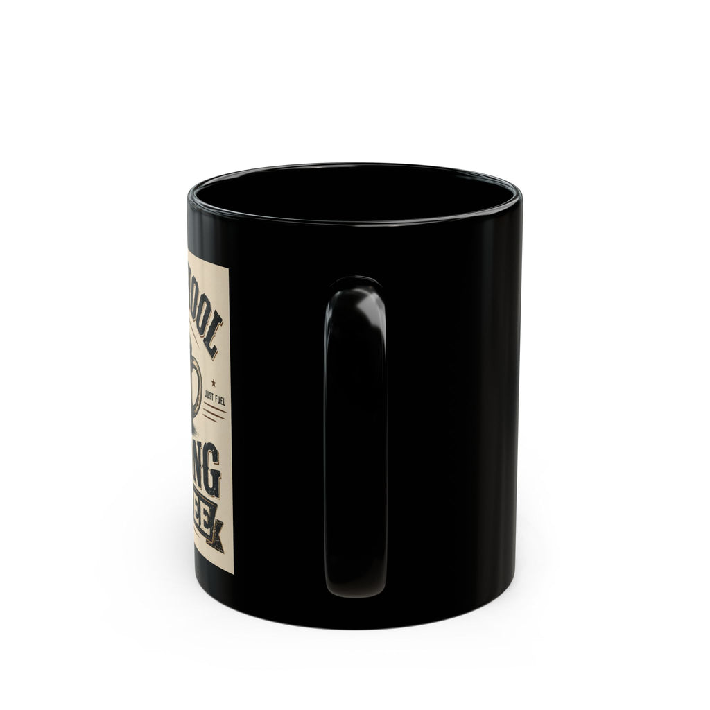 Old School Strong Coffee Black Mug – Vintage Rustic Coffee Lover Gift (11oz/15oz)