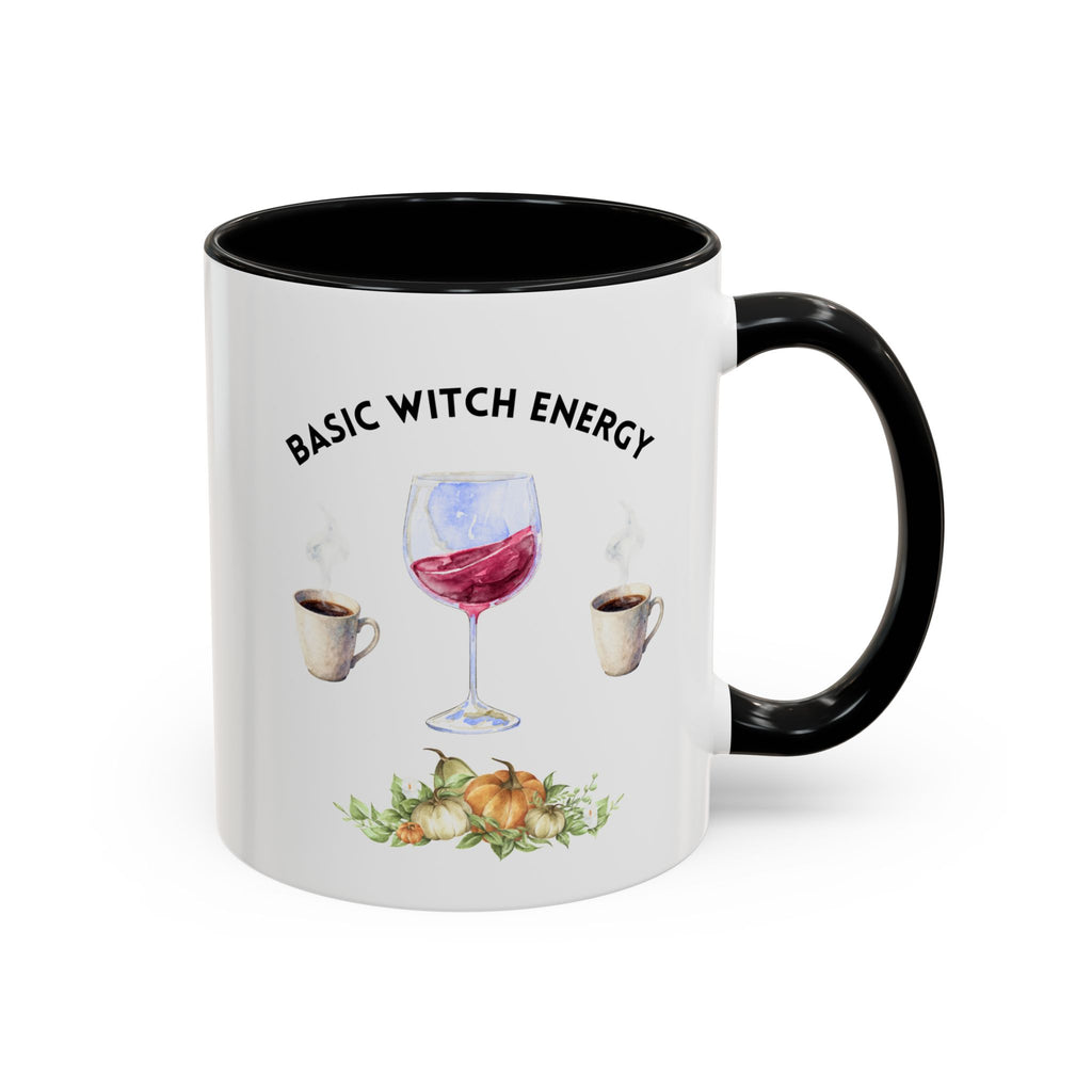 Basic Witch Energy Coffee Mug — Halloween Wine & Coffee Gift (11/15oz)