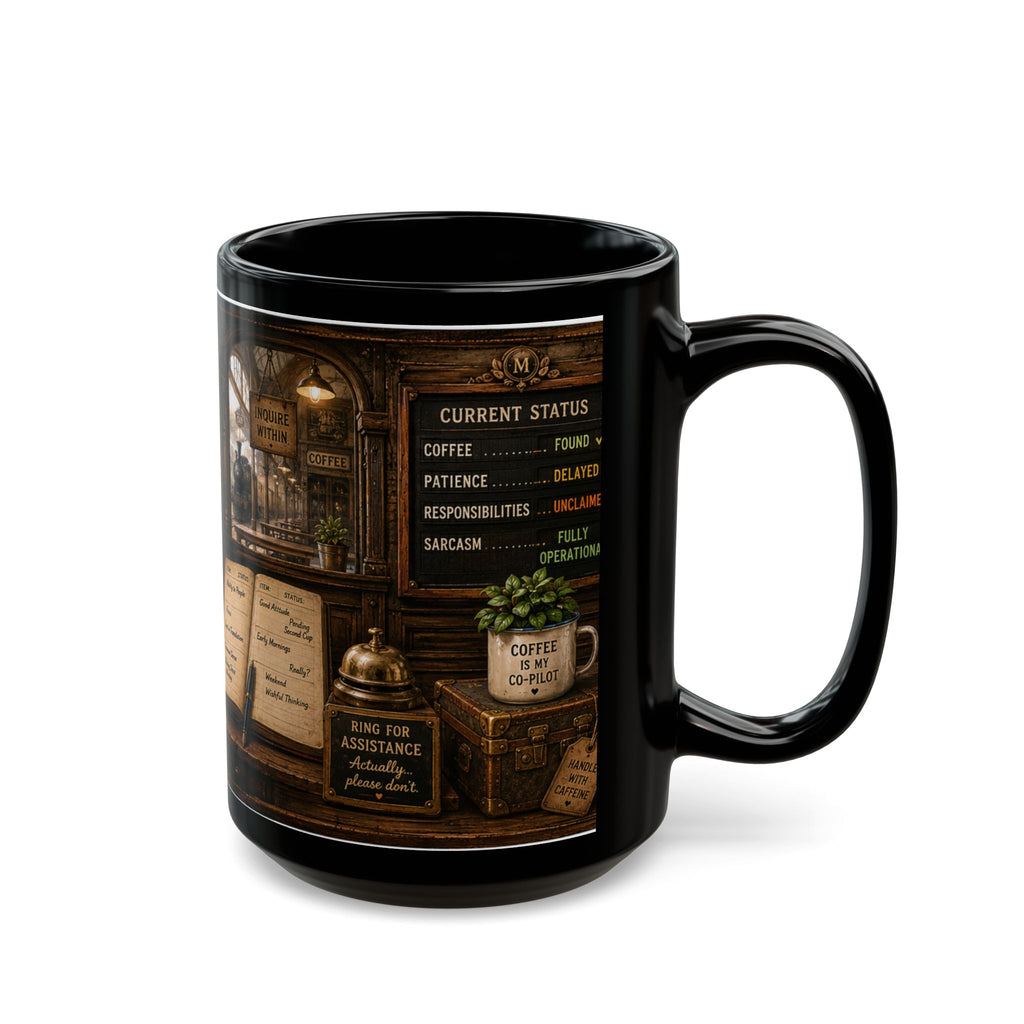 Coffee Mug - "I Found My Coffee. Everything Else Is Still Missing." Vintage Cafe Gift