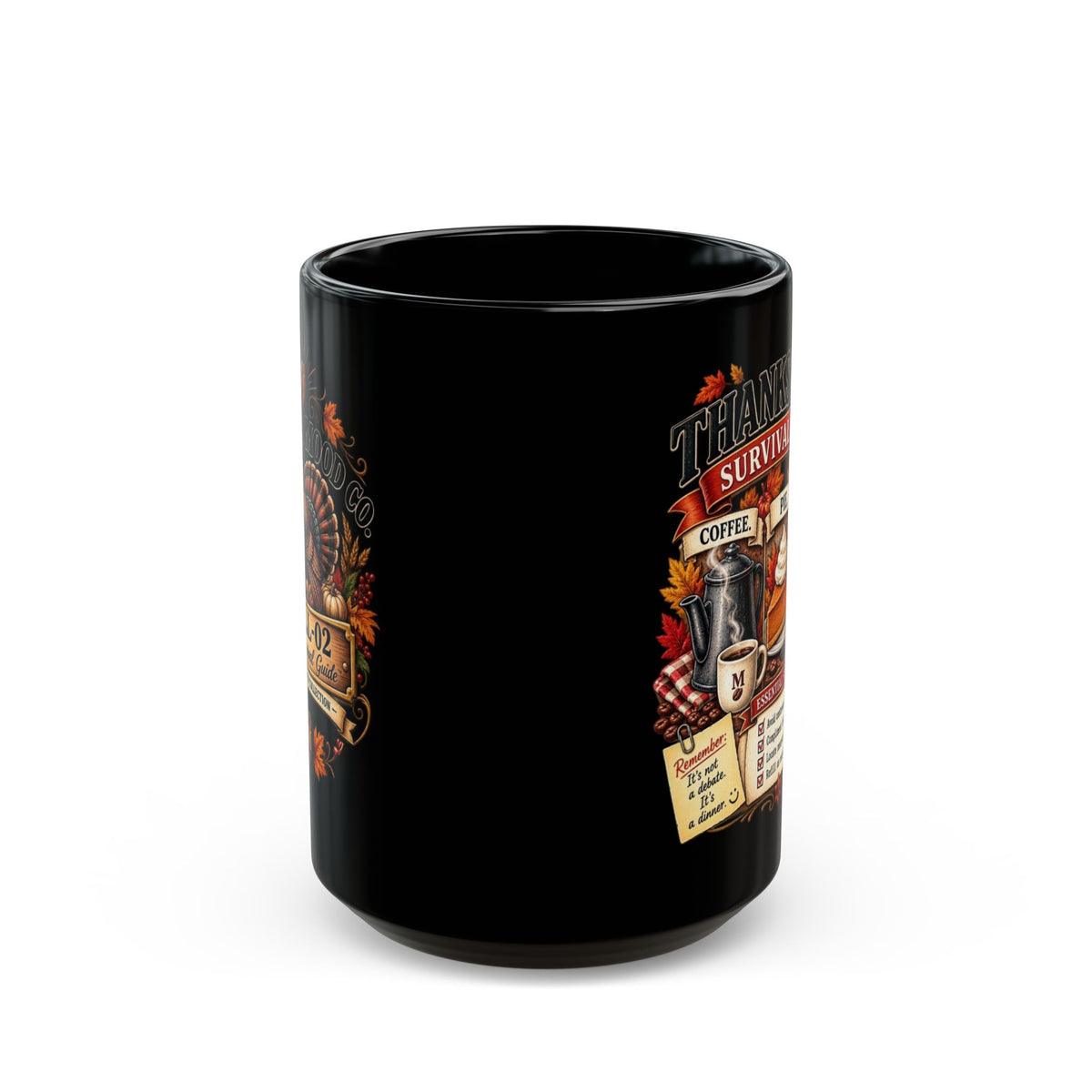 The Survival Guide Black Mug (11oz, 15oz)