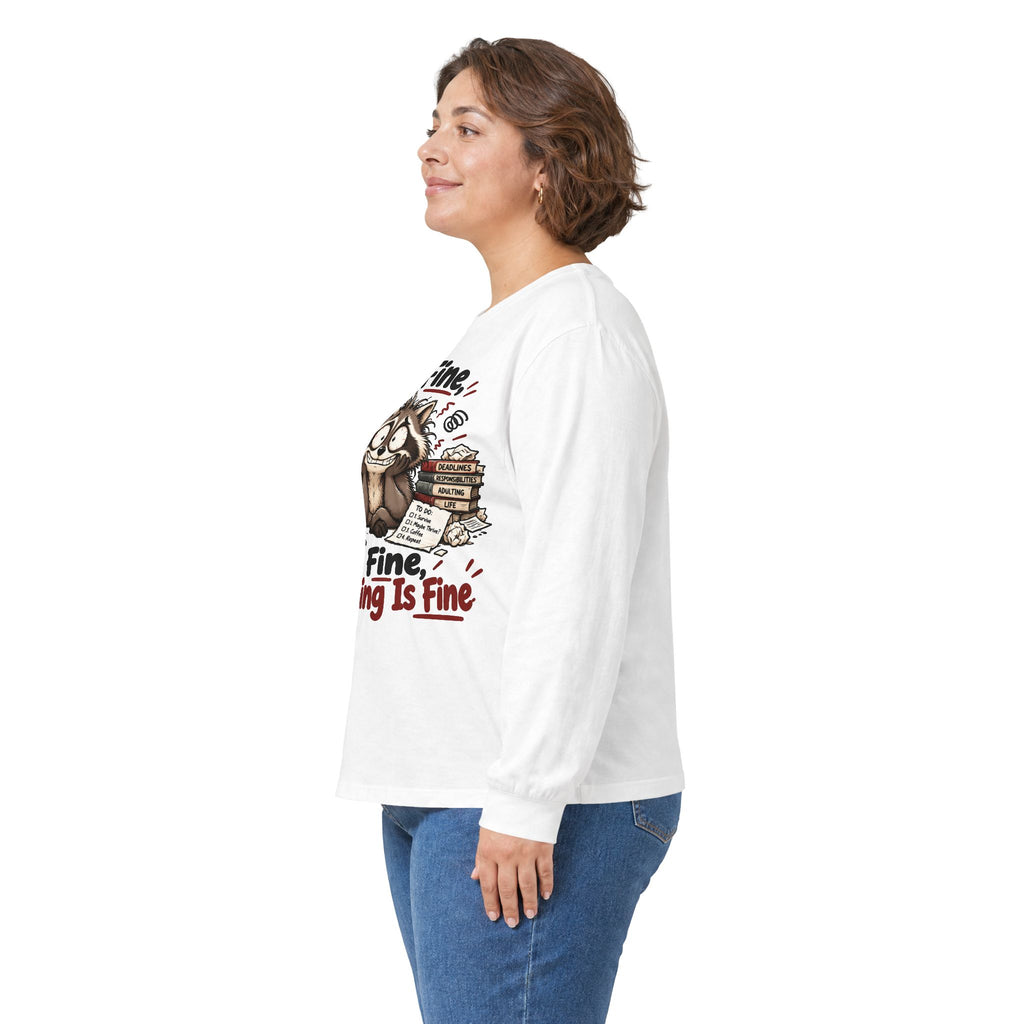 It’s Fine Raccoon Long Sleeve Tee