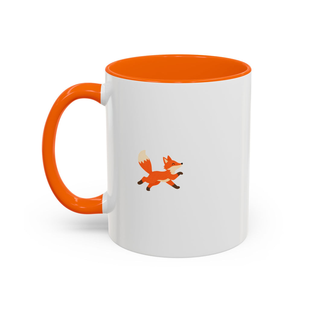 Hello Fall Accent Coffee Mug – Cozy Days and Crisp Air, Autumn Fox Design (11/15 oz)