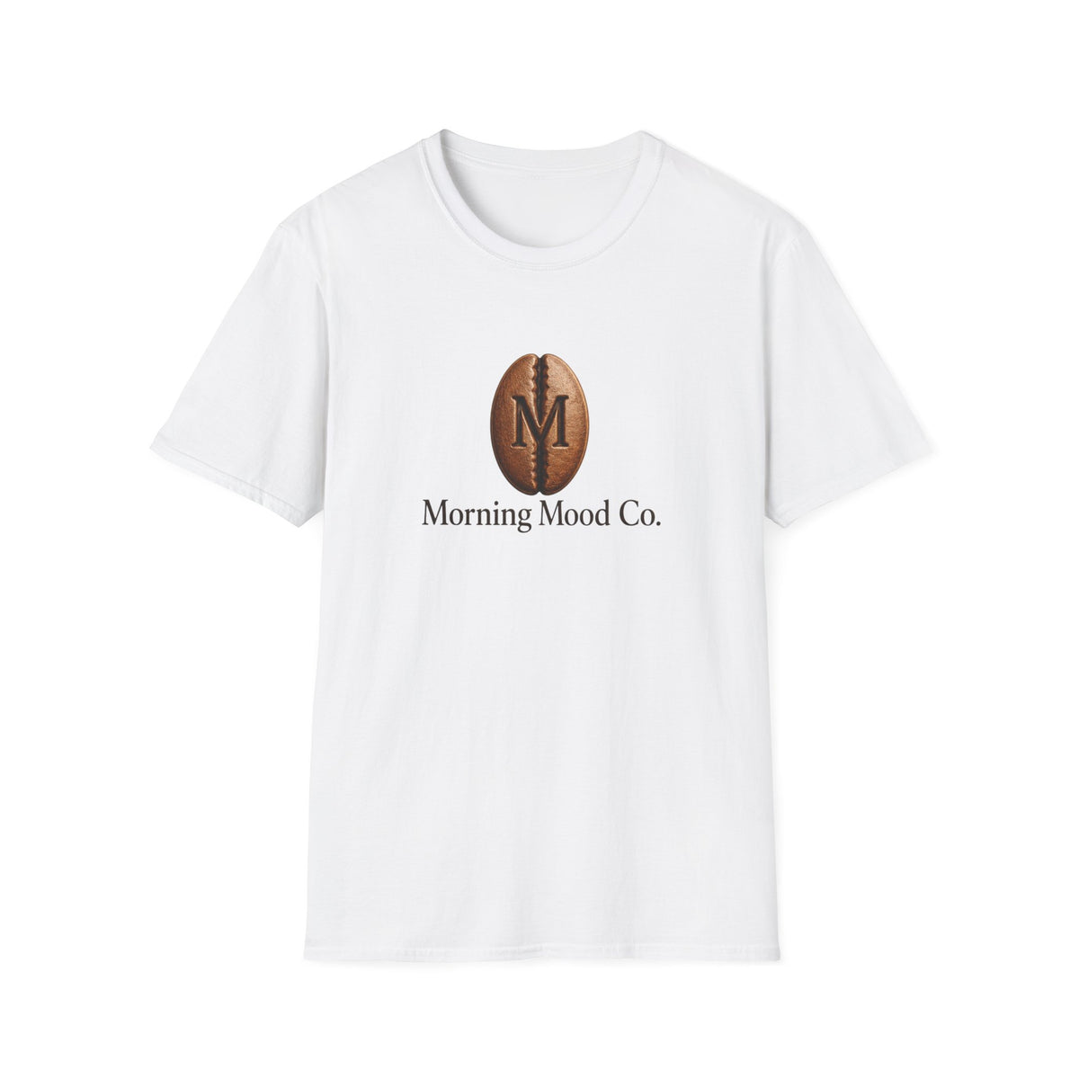 Coffee Bean Logo T‑Shirt — Morning Mood Co. Casual Coffee Tee