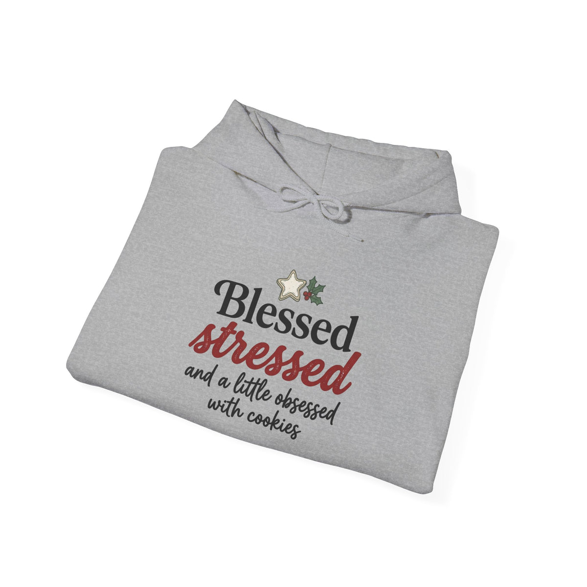 Hoodie — "Blessed, Stressed and a Little Obsessed with Cooking" Cozy Chef Sweatshirt