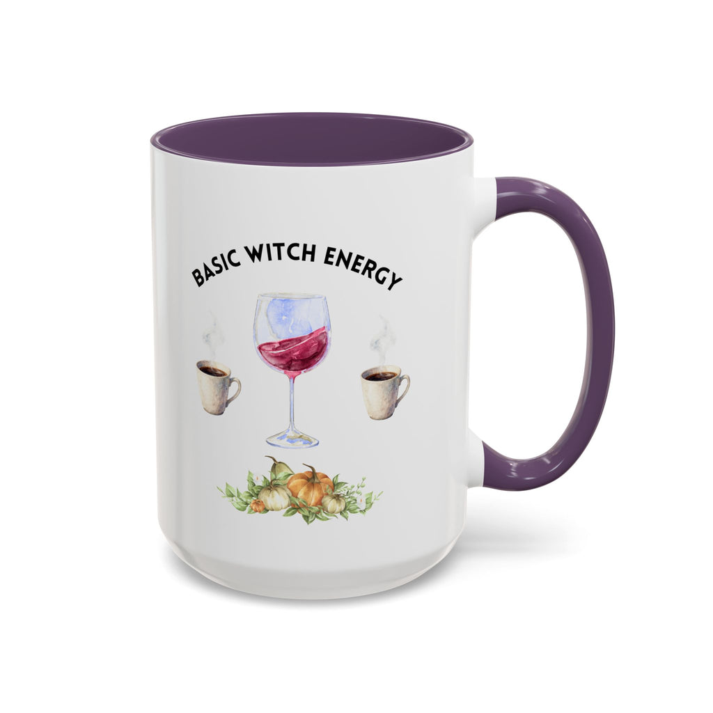 Basic Witch Energy Coffee Mug — Halloween Wine & Coffee Gift (11/15oz)