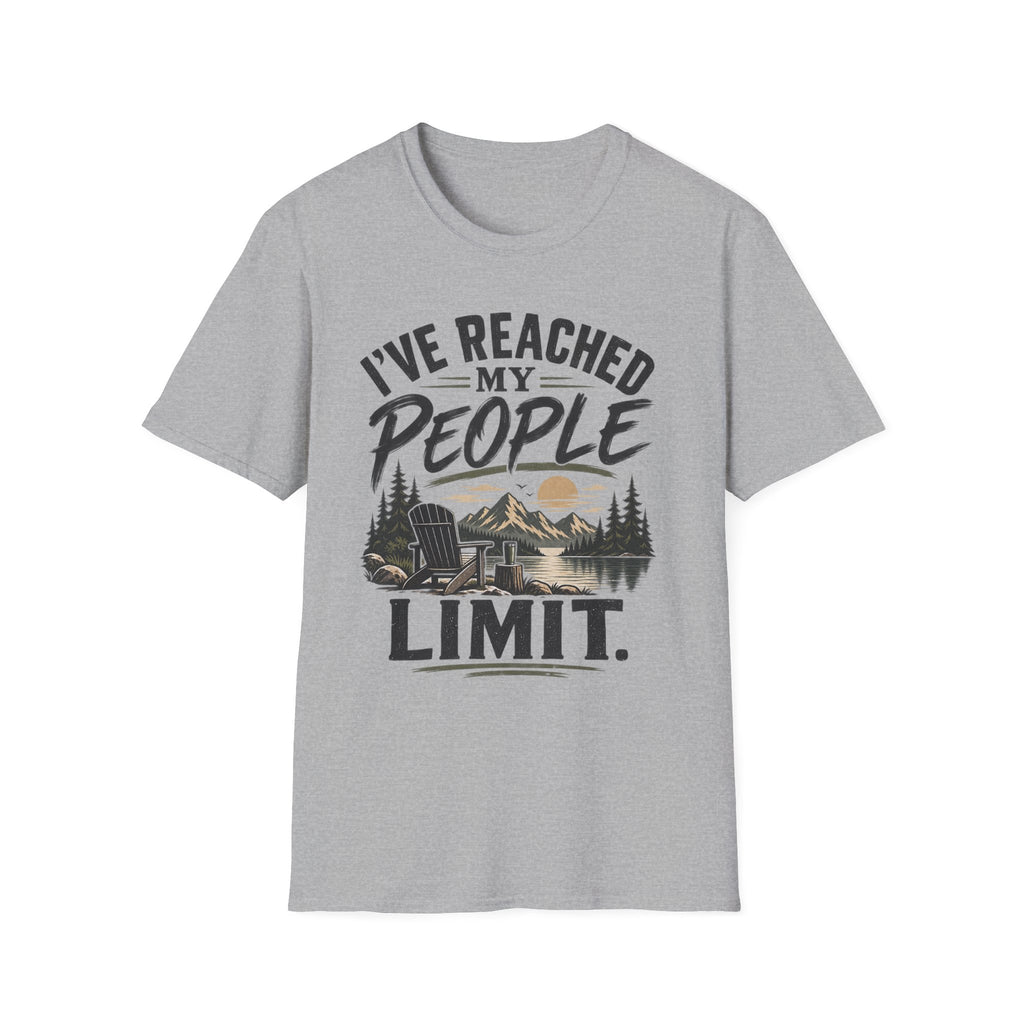 I've Reached My People Limit T-Shirt — Funny Introvert Camping Tee