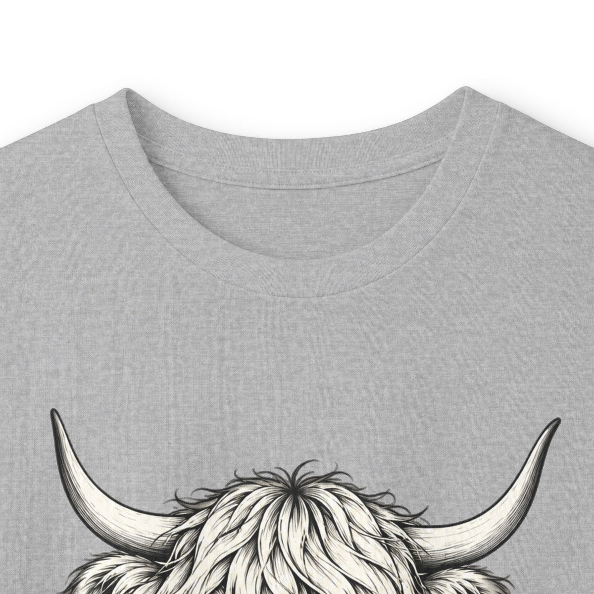 Just a Little Moody Highland Cow Long Sleeve Tee