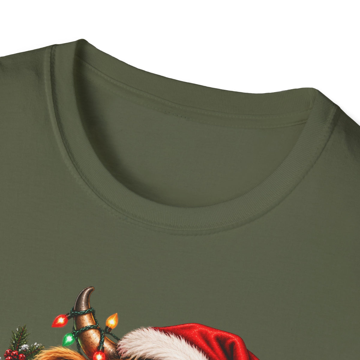 Christmas Highland Cow T-Shirt — "Probably on the Naughty List" Holiday Tee