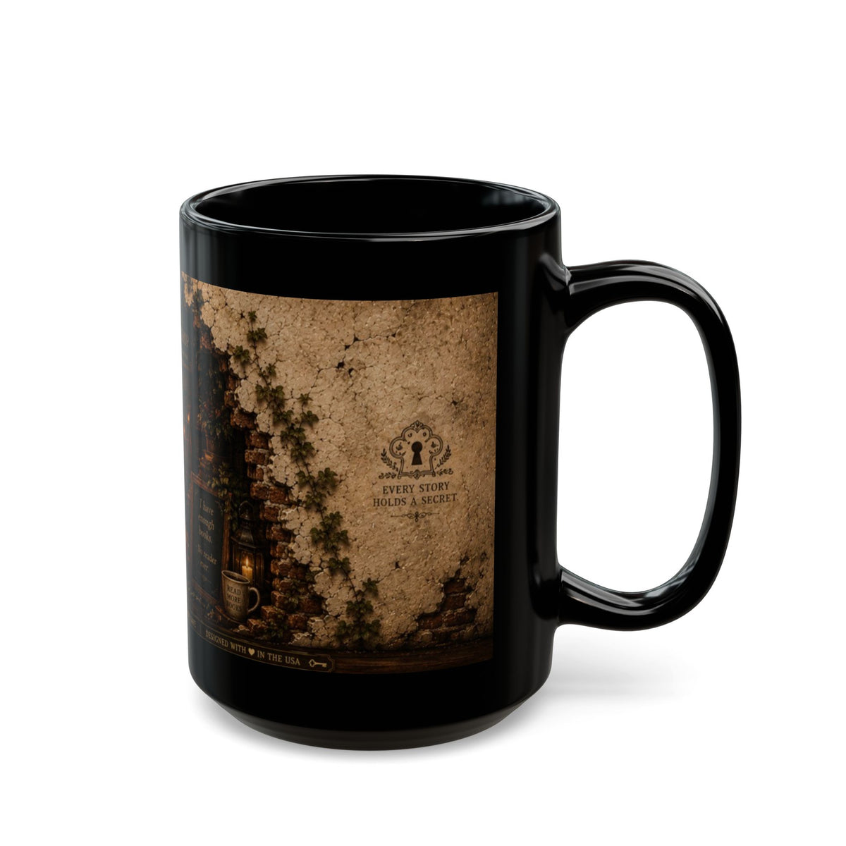 Hidden Library Black Mug (11oz, 15oz)