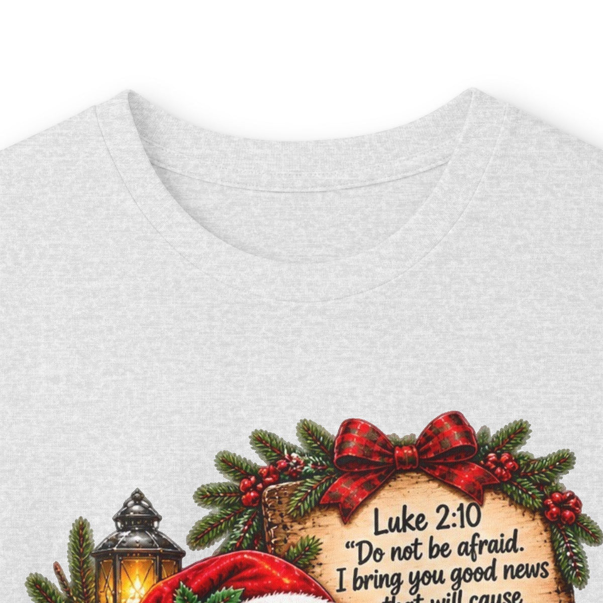 Christian Christmas Shirt | Luke 2:10 Faithfully Sarcastic Turtle Tee